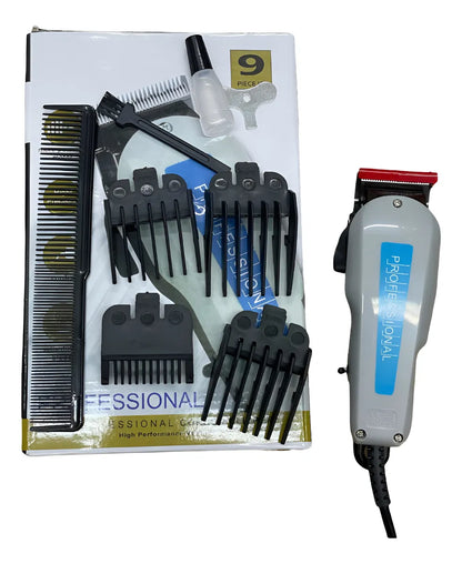 Máquina Peluquera Professional 9 Piezas Gris