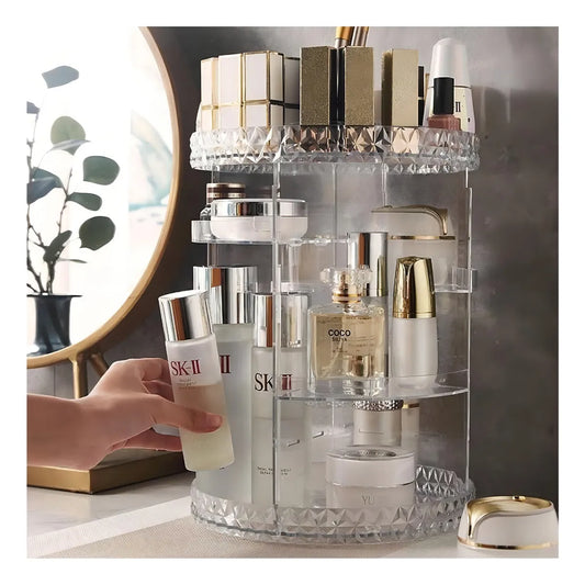 Organizador Maquillaje Acrílico  Giratorio 360°